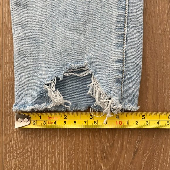 RSQ Jeans Girls 12 Tilly’s Blue Super High Rise Jeggings Denim Light Wash - Picture 12 of 16